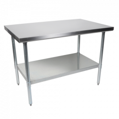 John Boos FBLG2424-X Economy Commercial Work Table, 24"Wx24"D