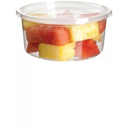 Eco-Products PLA Clear Rectangular Deli Lid Container - 12 oz - EP