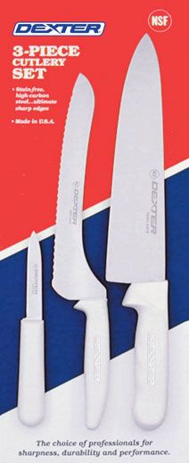 Dexter Russell SS3 Sani-Safe 3 Piece Cutlery Set (20503)