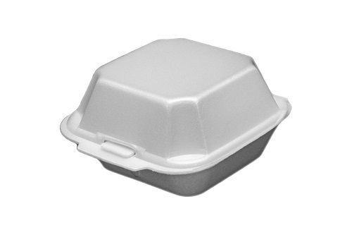 Ecopax 225-01 Foam Takeout Container 5-5/8 x 5-3/4 X 3-1/4, White